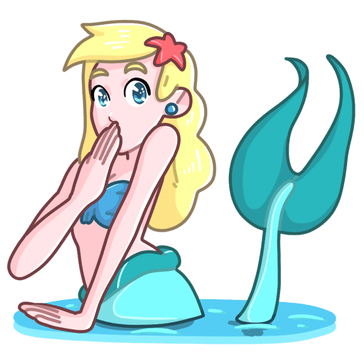 VK Sticker Mermaid Marina #33