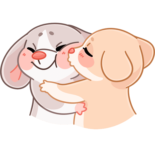 VK Sticker Mice Hugs #2