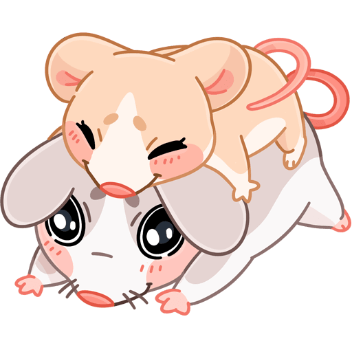 VK Sticker Mice Hugs #8
