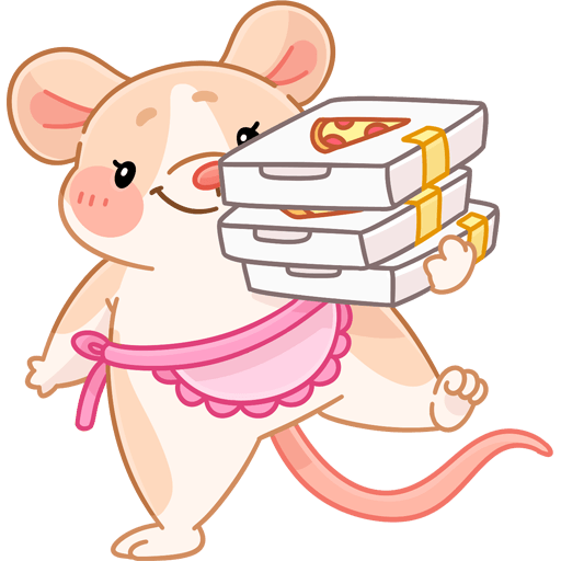 VK Sticker Mice Hugs #38