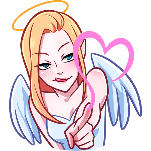VK Sticker Miss Angel #5