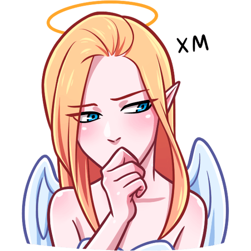 VK Sticker Miss Angel #34