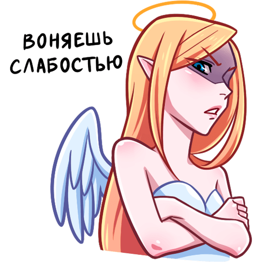 VK Sticker Miss Angel #42