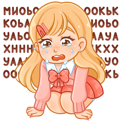 VK Sticker Momo #42