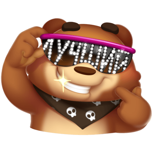 VK Sticker Moti the Bear #5