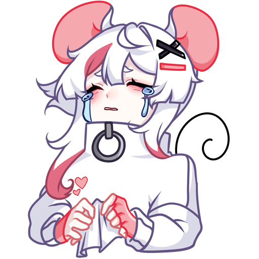 VK Sticker Mousey in a sweater #8