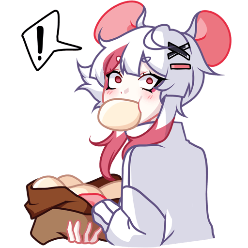 VK Sticker Mousey in a sweater #22