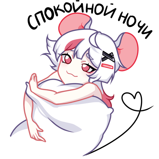 VK Sticker Mousey in a sweater #29