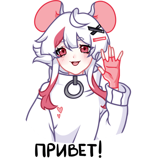 VK Sticker Mousey in a sweater #32