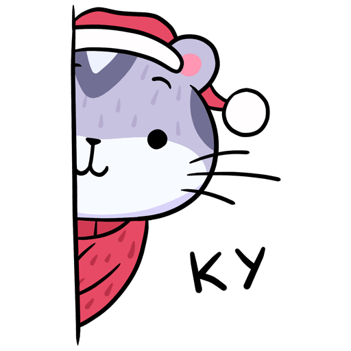 VK Sticker New Year Hammy #6