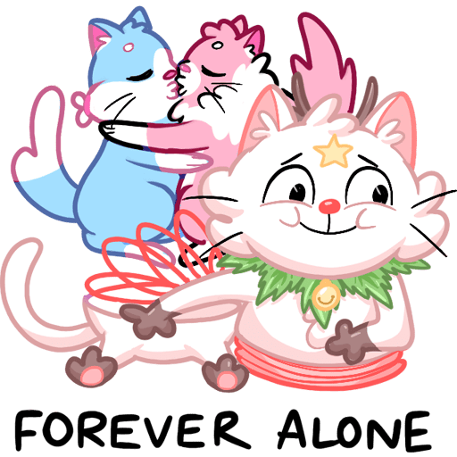 VK Sticker New Year Kittyastrophe #39