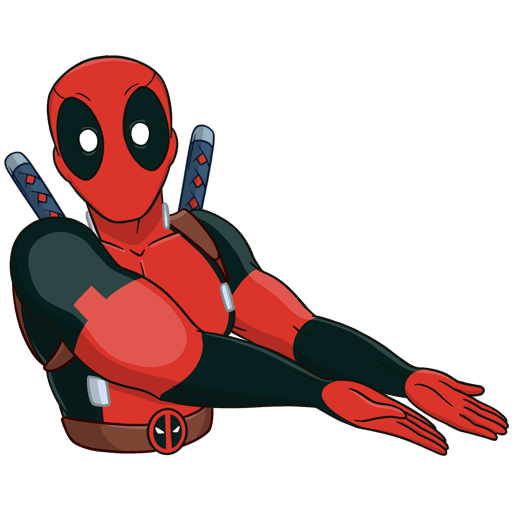 VK Sticker New Year with Deadpool #21