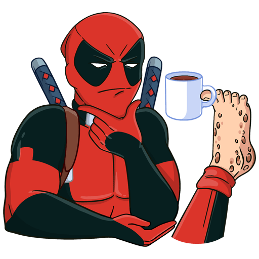 VK Sticker New Year with Deadpool #29