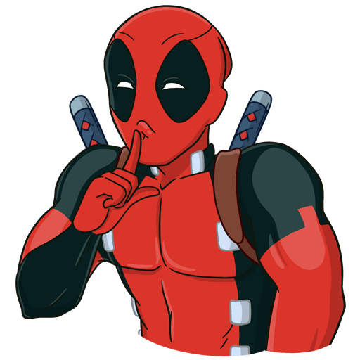 VK Sticker New Year with Deadpool #31