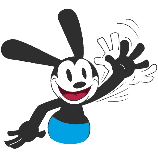VK Oswald the Lucky Rabbit stickers