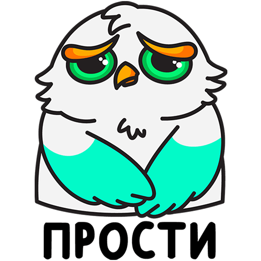 VK Sticker Owl Mark #24