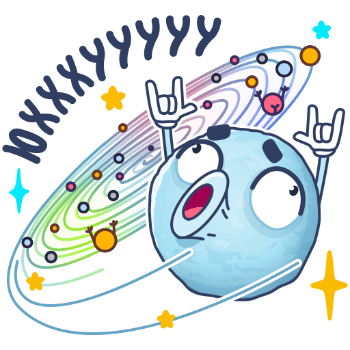 VK Sticker Parade of Planets #27