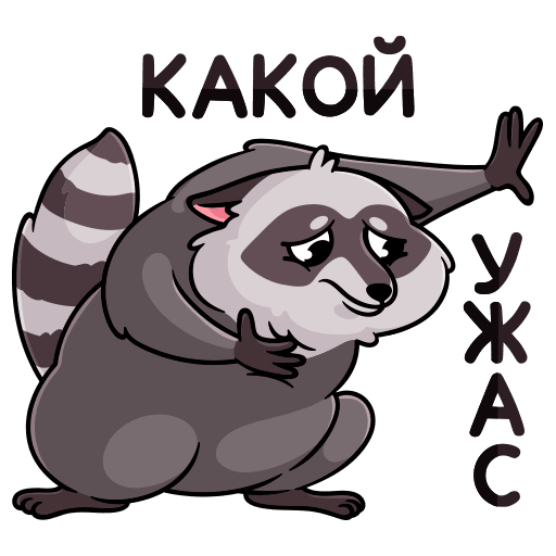VK Sticker Pilfy the Raccoon #19