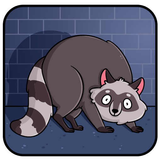 VK Sticker Pilfy the Raccoon #22