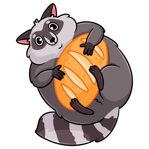 VK Sticker Pilfy the Raccoon #39