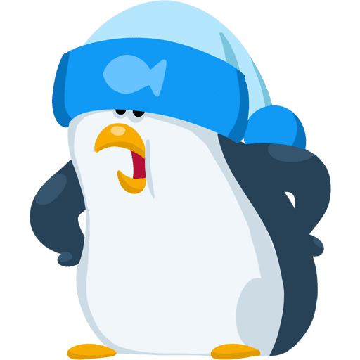 Стикер ВК Пингвин Джордж #18