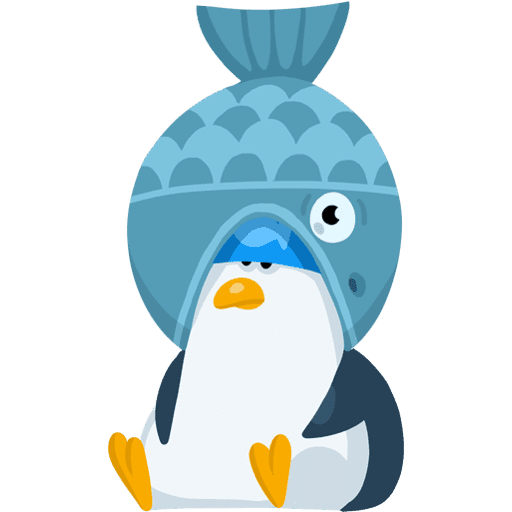 Стикер ВК Пингвин Джордж #25