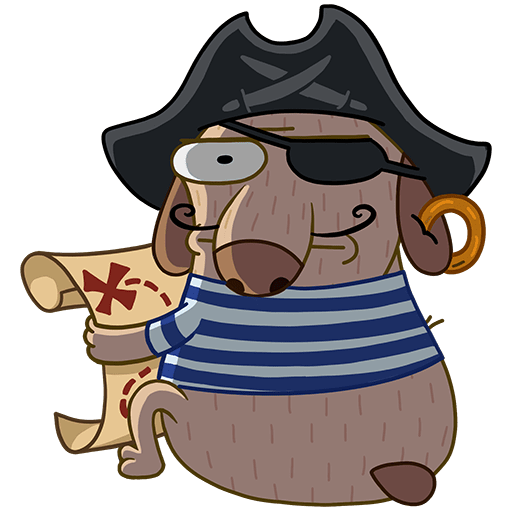 VK Sticker Pirate Diggy #20