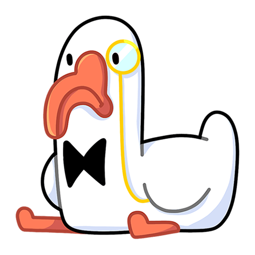 VK Sticker Polite Goose #16