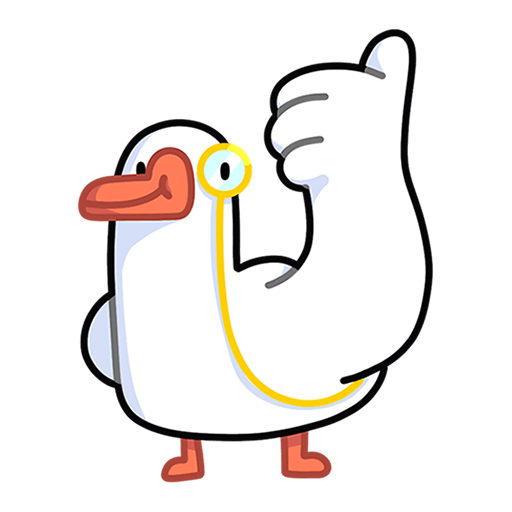 VK Sticker Polite Goose #43