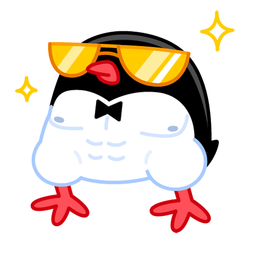 VK Sticker Proper Penguin #46