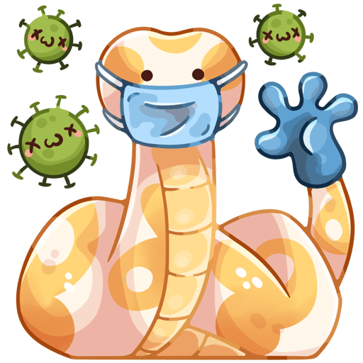 VK Sticker Puffy Python #29