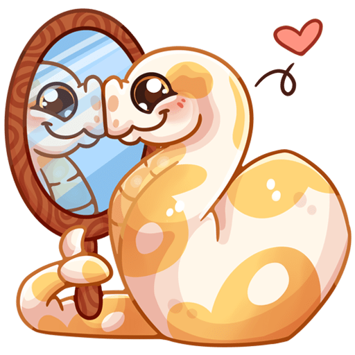 VK Sticker Puffy Python #42
