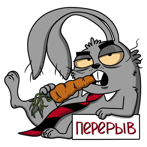 VK Sticker Rabbit Yakov #22