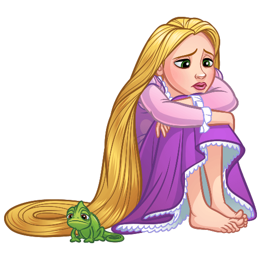 VK Sticker Rapunzel #4