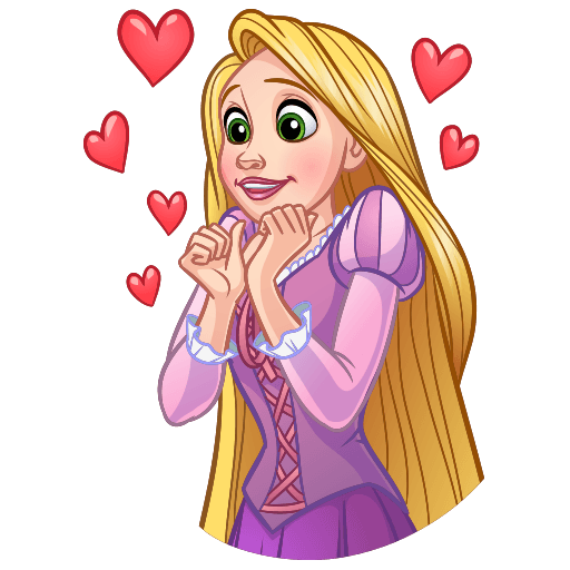 VK Sticker Rapunzel #6