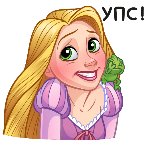 VK Sticker Rapunzel #8