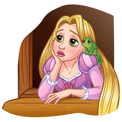 VK Sticker Rapunzel #11