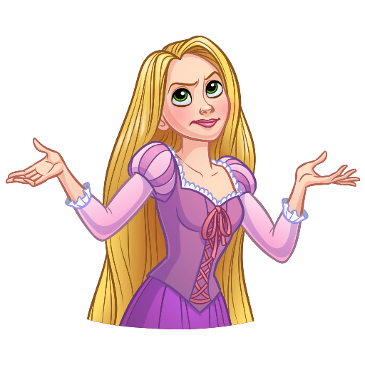 VK Sticker Rapunzel #14