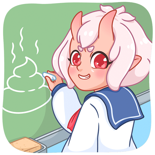 VK Sticker Schoolgirl Oni-chan #17