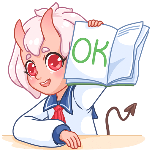 VK Sticker Schoolgirl Oni-chan #32