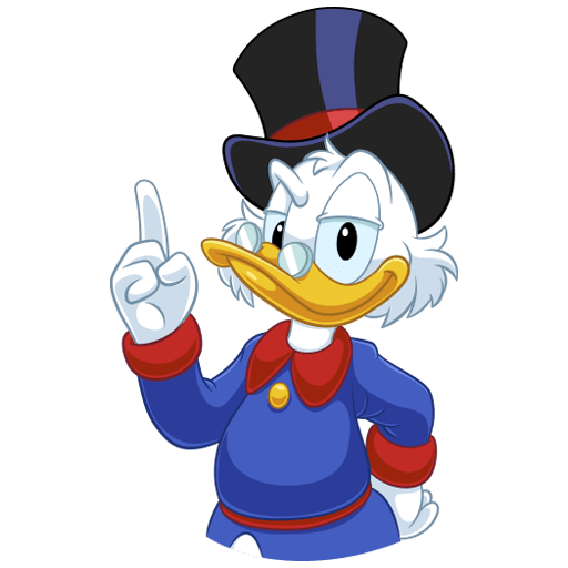 VK Sticker Scrooge McDuck #2
