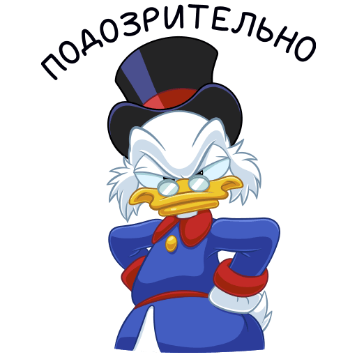 VK Sticker Scrooge McDuck #3