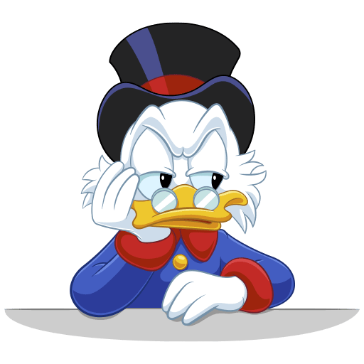 VK Sticker Scrooge McDuck #14