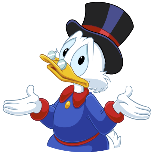 VK Sticker Scrooge McDuck #32
