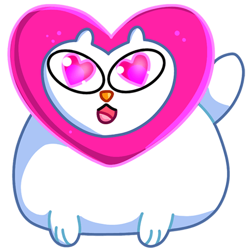 VK Sticker Snow Kitty #36