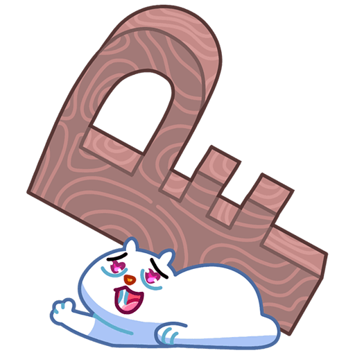 VK Sticker Snow Kitty #49