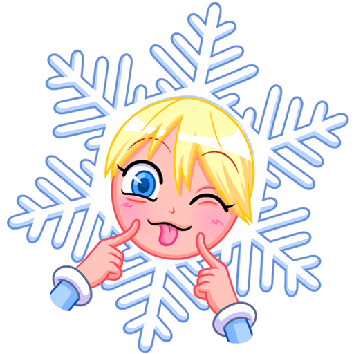 VK Sticker Snow Maiden #22
