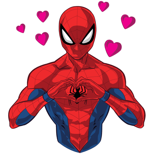VK Spider-Man stickers