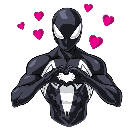 VK Spider man. Black Suit stickers