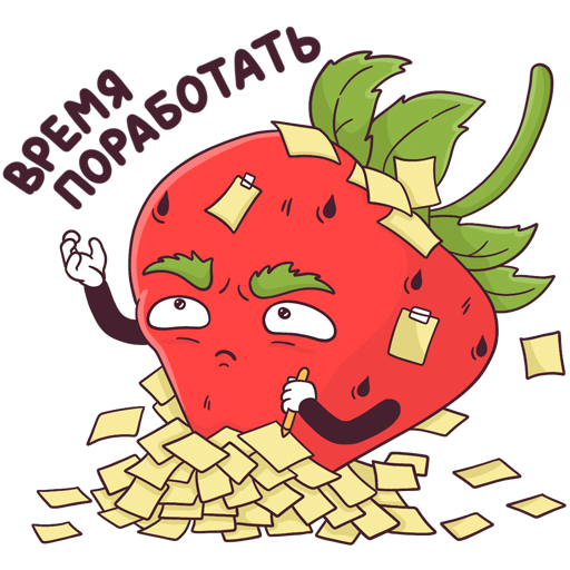 VK Sticker Stupid Strawberry #23